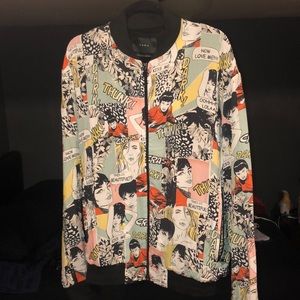 Zara Men’s zip up light jacket